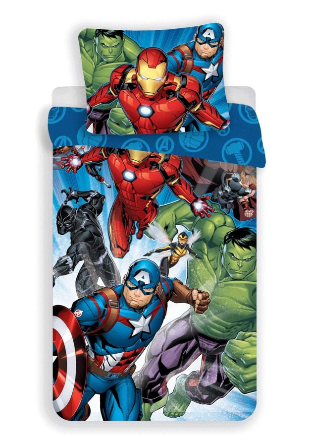 Povlečení Avengers Brands 02 140x200, 70x90 cm - Licenční povlečení