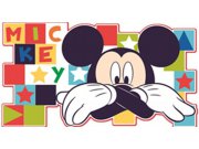 Dekorace Mickey Mouse D23501, 30x60 cm Dětské dekorace na zeď