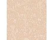 Vliesová tapeta na zeď | růžová | zvířátka v lese | LD3418 | Little Dreamers Tapety Vavex - Tapety Grandeco - Tapety Little Dreamers