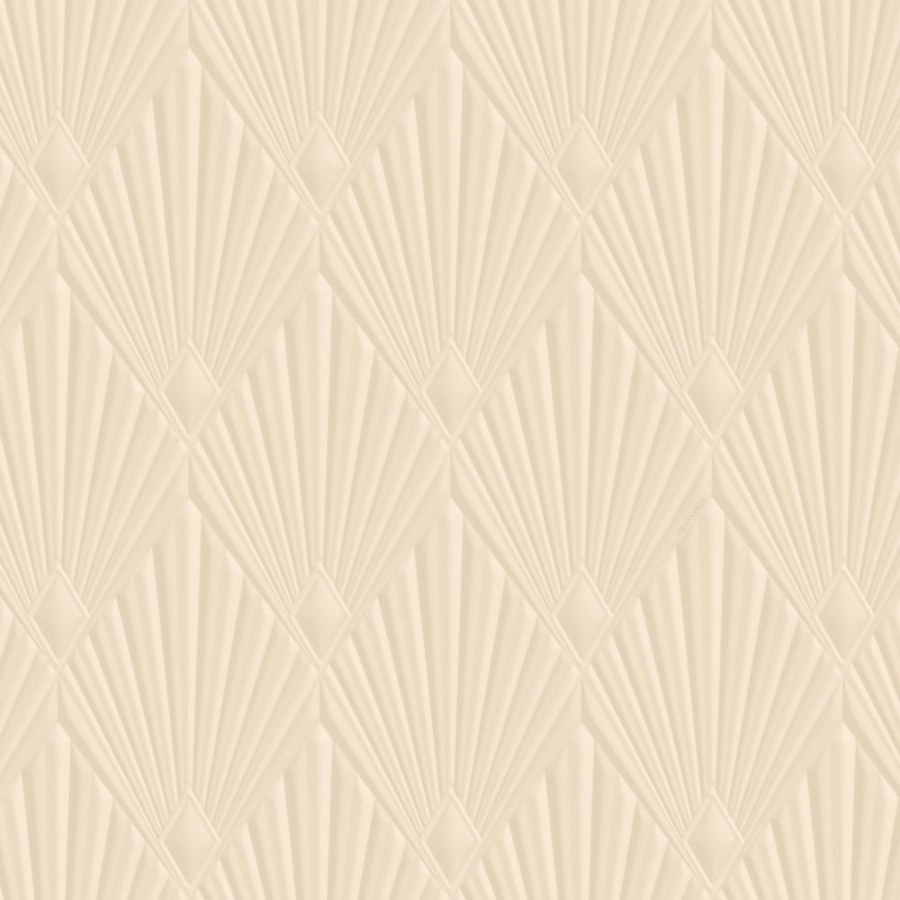 Luxusní geometrická vliesová tapeta na zeď | béžová | Art deco | Z30314 | Trussardi 8 - Trussardi 8