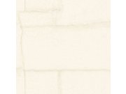 Luksuzna flis tapeta za zid | bijelo-krem | kamen | Z30307 | Ljepilo besplatno