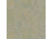 Luksuzna zelena flis tapeta s listovima | Z18920 | Ljepilo besplatno