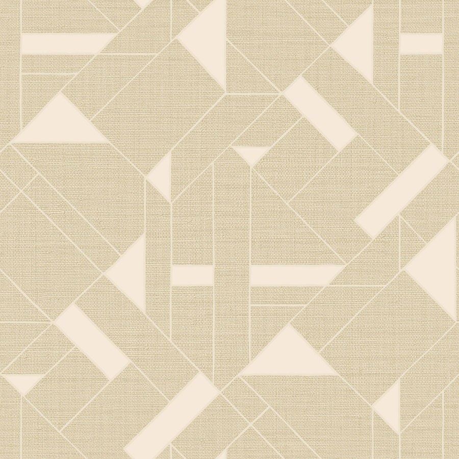 Luxusní krémová geometrická vliesová tapeta na zeď | Z18943 | Trussardi 7 - Trussardi 7