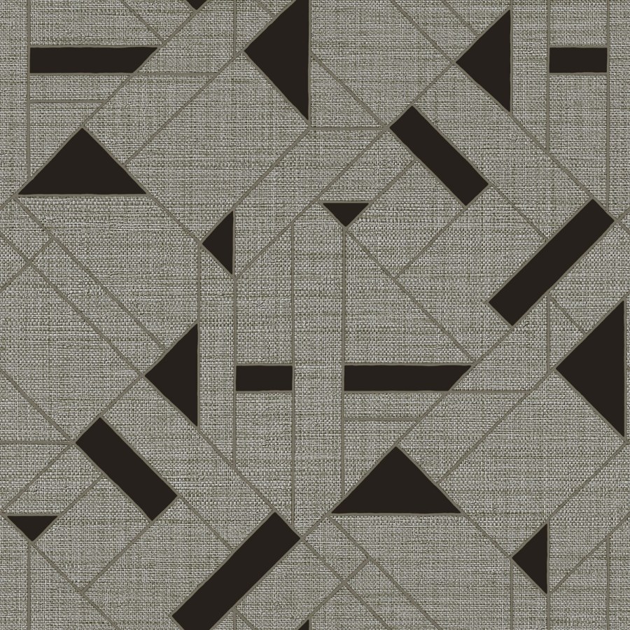 Luxusní šedá geometrická vliesová tapeta na zeď | Z18950 | Trussardi 7