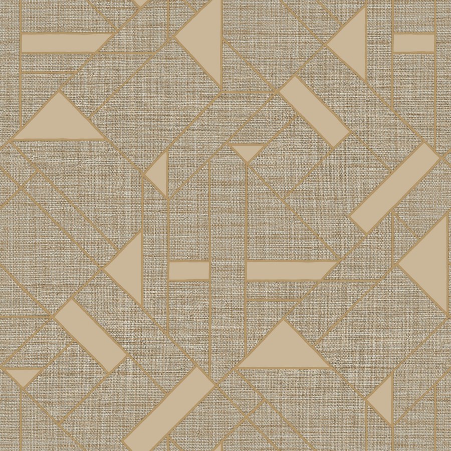Luxusní šedo-hnědá geometrická vliesová tapeta na zeď | Z18946 | Trussardi 7 - Trussardi 7