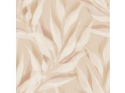 Vliesová tapeta na zeď hnědo-béžová listy A76103 | Lepidlo zdrama