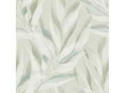 Vliesová tapeta na zeď šedo-zelená listy A76102 | Lepidlo zdrama