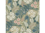 Vliesová tapeta na zeď zelená květiny A76603 | Lepidlo zdrama