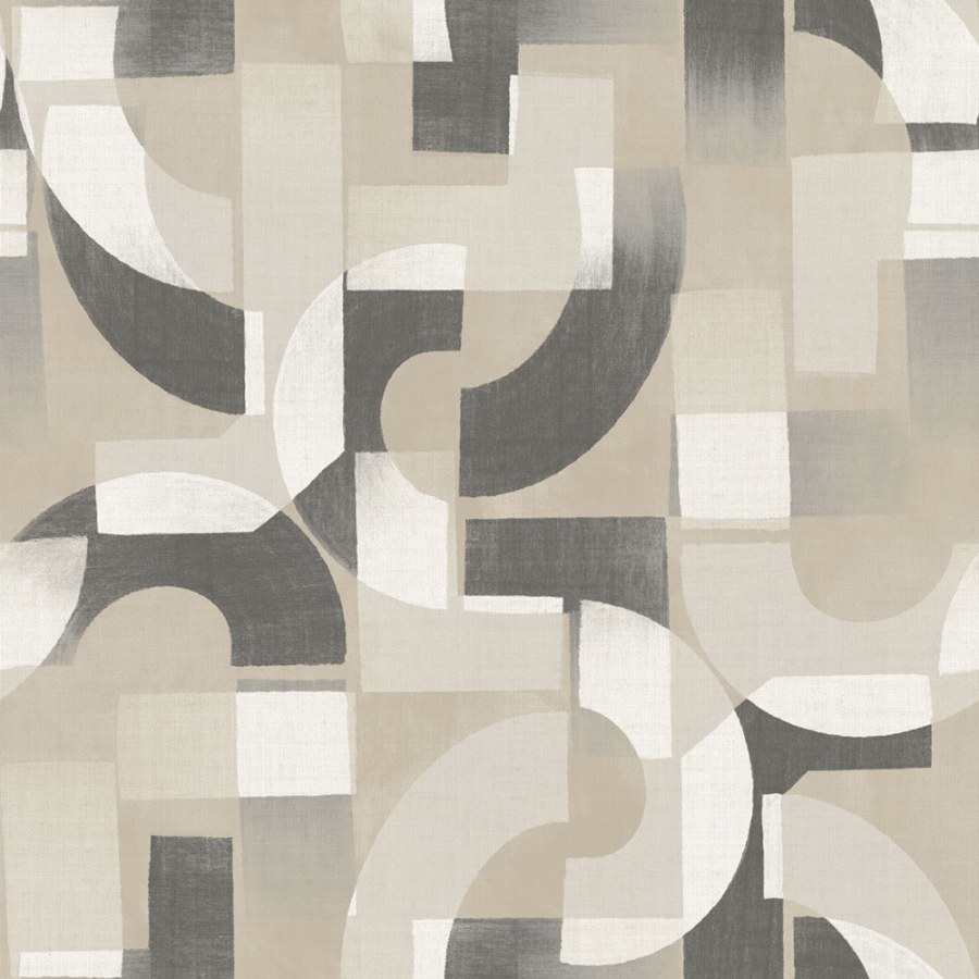 Grafická vliesová tapeta na zeď šedo-béžová A76002 | Lepidlo zdrama - Tapety Vavex 2027