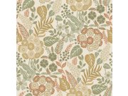 Vliesová tapeta na zeď béžová květiny A76602 | Lepidlo zdrama