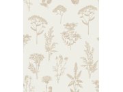 Vliesová tapeta na zeď bílo-zlatá květiny trávy M80504 | Lepidlo zdrama Tapety Vavex - Tapety Vavex 2027