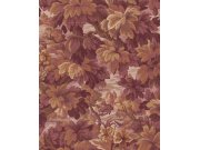 Vliesová tapeta na zeď, vínovo-hnědá, listy, stromy, 351243, Magnifique, Eijffinger