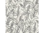 Tapety Yara Tapety dle materiálu Vliesové tapety - Vliesová tapeta na zeď, šedo-černá, listy, A71802, Vavex 2027 Vliesová tapeta na zeď, šedo-černá, listy, A71802, Vavex 2027