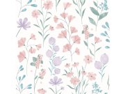 Vliesová tapeta na zeď, bílá, květiny M88306, Vavex 2027