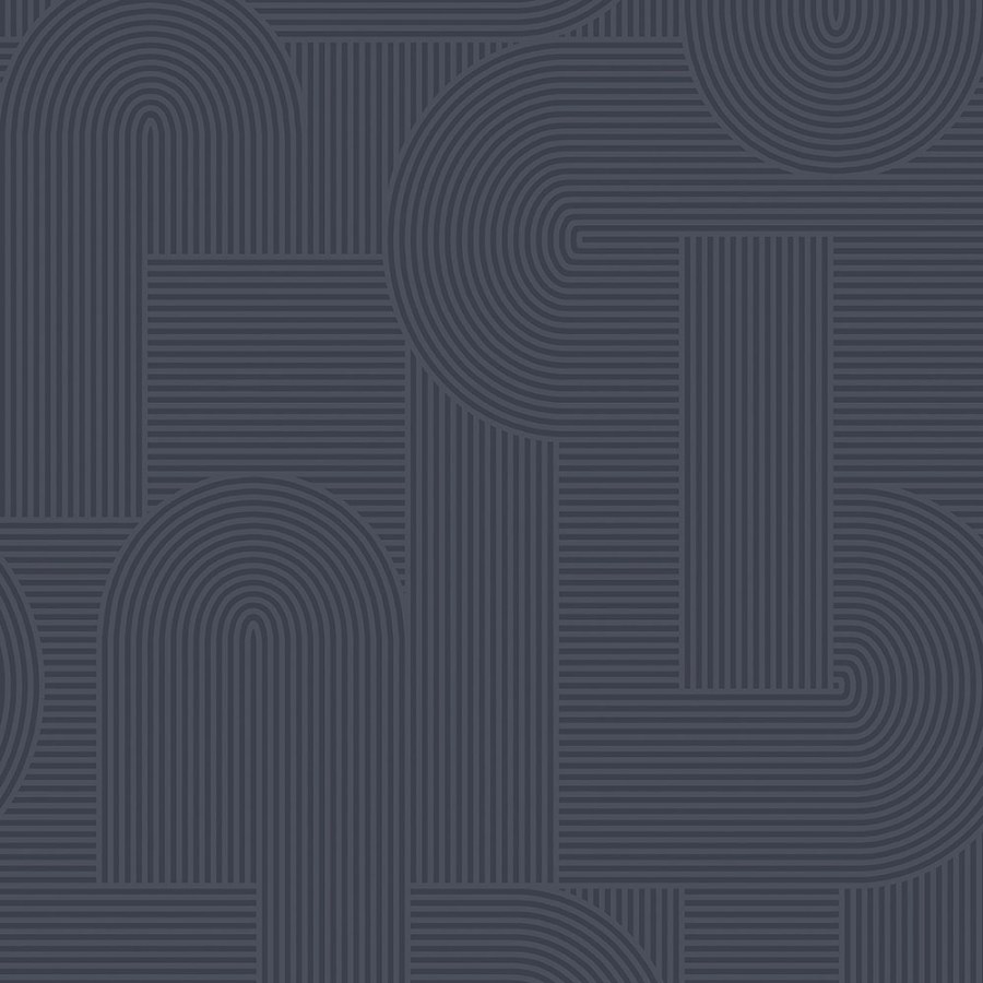 Modrá geometrická vliesová tapeta na zeď, 121808, Vavex 2026 - Vliesové tapety