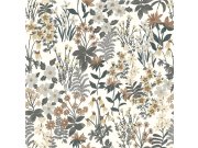 Šedo-hnědá květinová vliesová tapeta na zeď, A70901, Vavex 2026