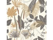 Tapety Yara Tapety dle materiálu Vliesové tapety - Šedo-hnědá vliesová tapeta s listy, A70701, Vavex 2026 Šedo-hnědá vliesová tapeta s listy, A70701, Vavex 2026