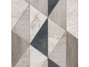 Šedá geometrická vliesová tapeta na zeď, A65104, Vavex 2026