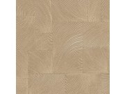 Hnědo-béžová geometrická vliesová tapeta na zeď, A71502, Vavex 2026