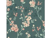 Zelená vliesová tapeta s květinovým vzorem, A70002, Vavex 2026