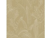 Béžová vliesová tapeta na zeď, listy, A69302, Vavex 2026