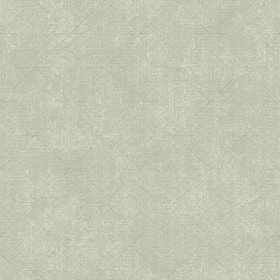 Zelená geometrická vliesová tapeta na zeď, A68204, Vavex 2026 - Vliesové tapety