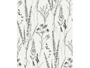 Bílo-černá vliesová tapeta s trávami, A64201, Vavex 2025