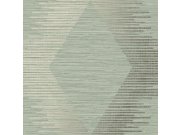 Zeleno-zlatá geometrická vliesová tapeta na zeď, 120725, Vavex 2025