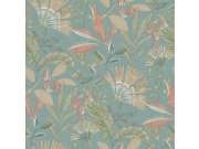 Zelená vliesová tapeta na zeď, květiny a listy, A63802, Vavex 2025