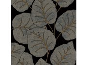 Modrá vliesová tapeta na zeď, listy, A63503, Vavex 2025