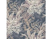 Vliesová tapeta na zeď, modrá, listy, TJ3212, Finest Selection, Vavex