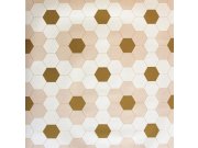 Tapety Yara Tapety dle materiálu Vliesové tapety - Geometrická vliesová tapeta na zeď, hexagony, 7100011, My Home, Vavex Geometrická vliesová tapeta na zeď, hexagony, 7100011, My Home, Vavex