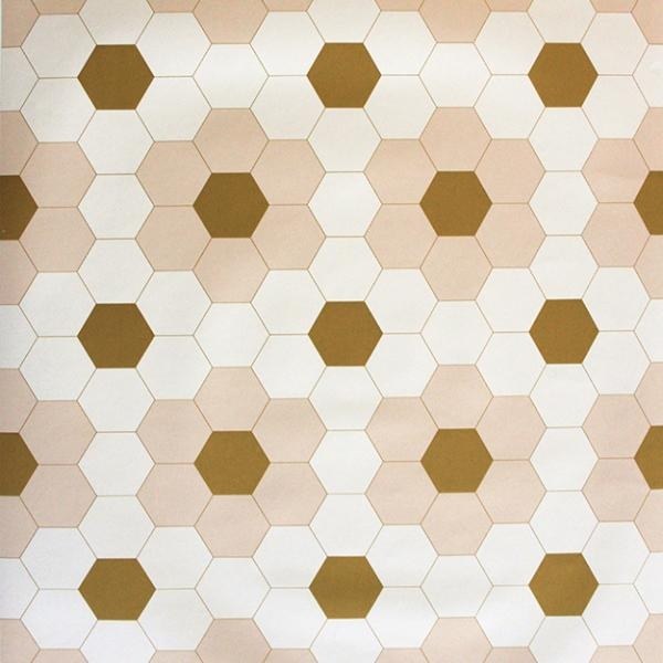 Geometrická vliesová tapeta na zeď, hexagony, 7100011, My Home, Vavex - Vliesové tapety