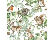 Tapety Yara Tapety dle materiálu Vliesové tapety - Dětská vliesová tapeta Lesní zvířátka, 108569, Woodland Animals Natural, Kids@Home 6, Graham & Brown Dětská vliesová tapeta Lesní zvířátka, 108569, Woodland Animals Natural, Kids@Home 6, Graham & Brown