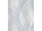 Geometrická vliesová tapeta na zeď, šedo-modrá, 32448, Shades, Marburg