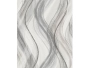 Vliesová tapeta na zeď, šedo-béžová, vlny, 32446, Shades, Marburg