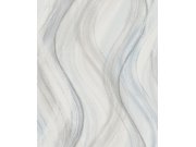 Vliesová tapeta na zeď, šedo-modrá, vlny, 32445, Shades, Marburg