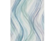 Vliesová tapeta na zeď, zeleno-modrá, vlny, 32444, Shades, Marburg