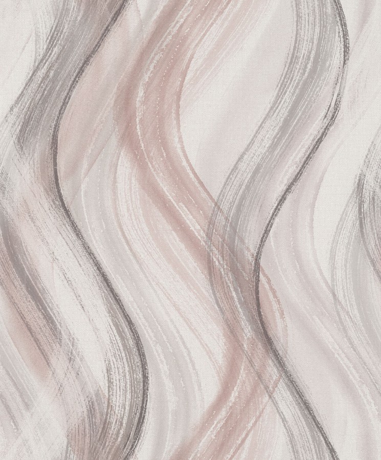 Vliesová tapeta na zeď, šedo-růžová, vlny, 32443, Shades, Marburg Vliesová tapeta na zeď, šedo-růžová, vlny, 32443, Shades, Marburg