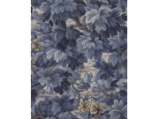 Vliesová tapeta na zeď, modrá, listy, stromy, 351242, Magnifique, Eijffinger