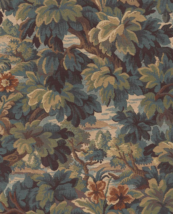 Vliesová tapeta na zeď, zeleno-hnědá, listy, stormy, 351241, Magnifique, Eijffinger - Vliesové tapety