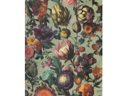 Vliesová tapeta na zeď, zelená, květiny, plody, motýli, 351231, Magnifique, Eijffinger