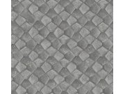 Geometrická vliesová tapeta na zeď, šedá, 34908, Eclectic, Marburg