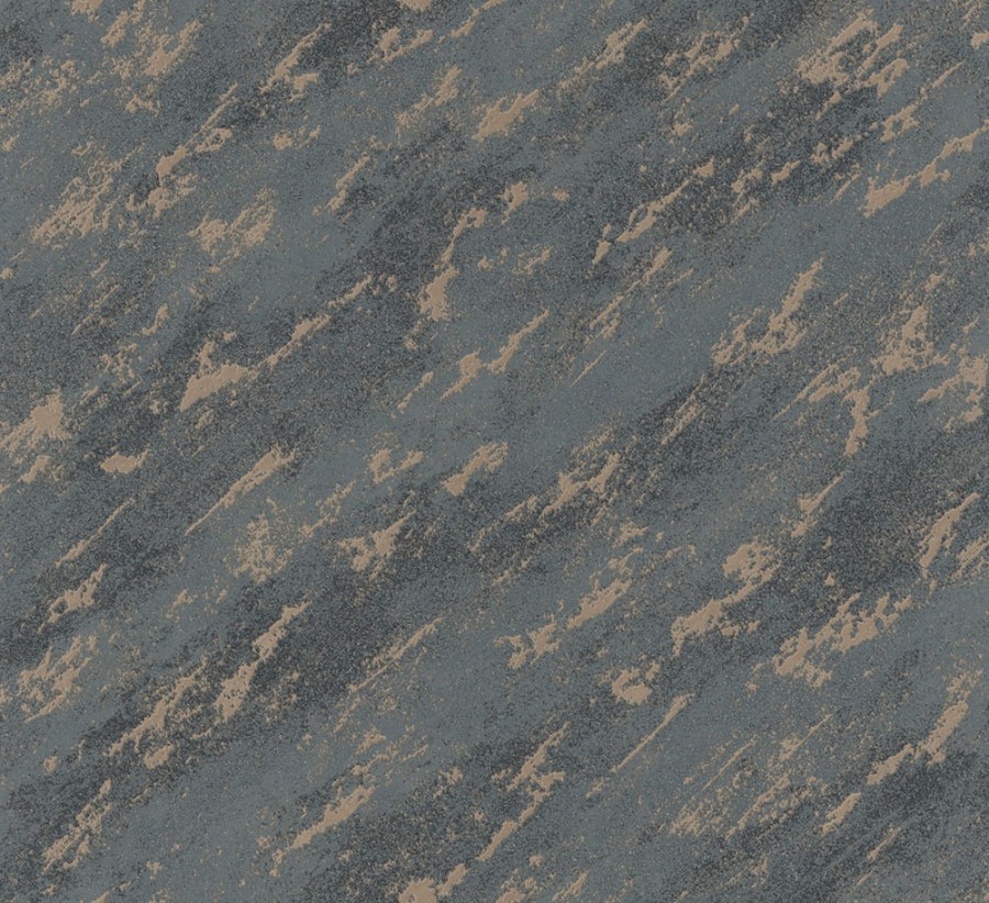 Vliesová tapeta na zeď, modro-bronzová, beton, štuk, 34904, Eclectic, Marburg - Vliesové tapety