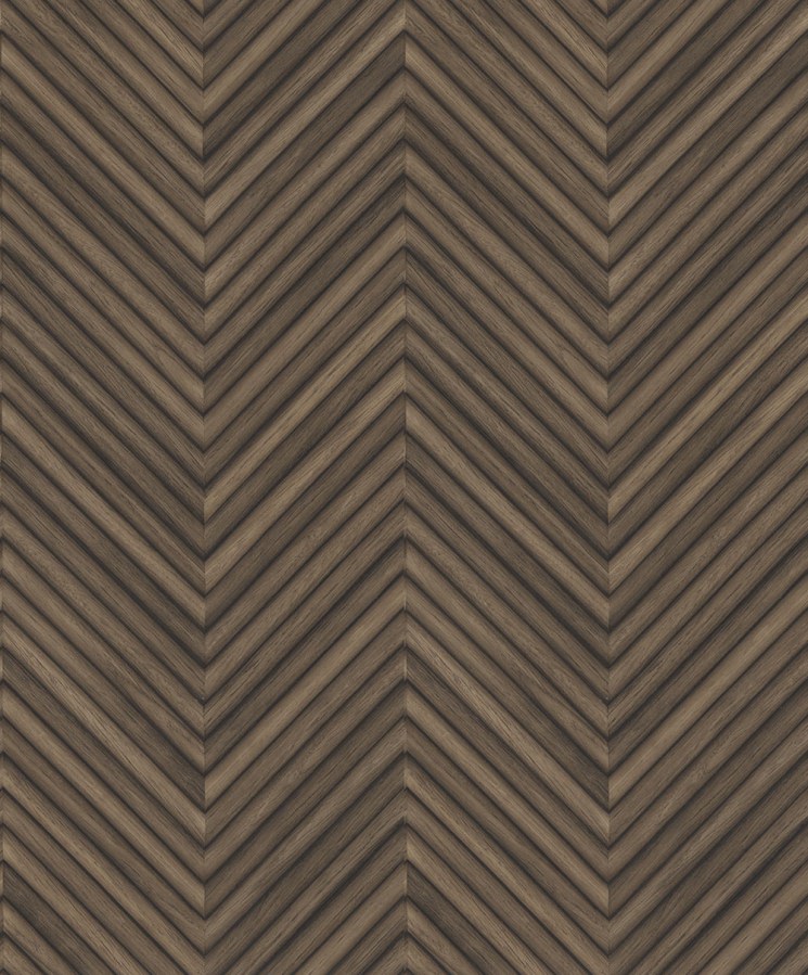 Vliesová tapeta na zeď, hnědá, imitace dřeva, dřevěného obkladu, 33378, Travertino, Marburg