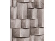 Grafická vliesová tapeta na zeď, hnědá, 3D efekt, 35393, Timber, Marburg