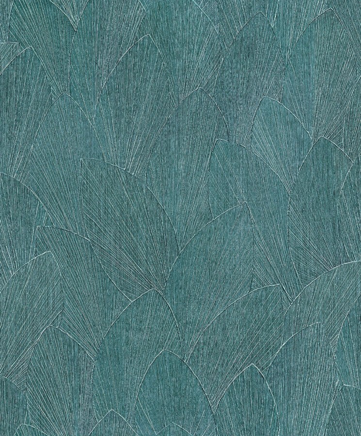 Vliesová tapeta na zeď, tyrkysová, listy, 35376, Timber, Marburg - Vliesové tapety