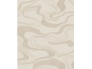 Vliesová tapeta na zeď, béžová, látková textura, vlnky, 34535, Kumano, Marburg