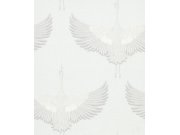 Vliesová tapeta na zeď, bílá, ptáci, 34528, Kumano, Marburg