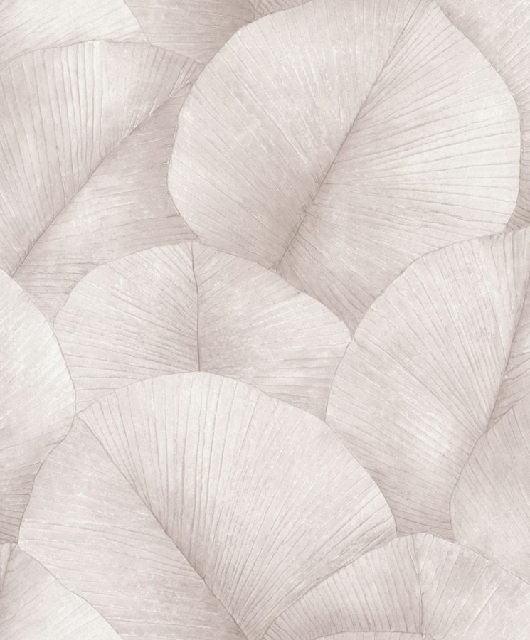 Vliesová tapeta na zeď, hnědo-béžová, listy, 34511, Kumano, Marburg - Vliesové tapety